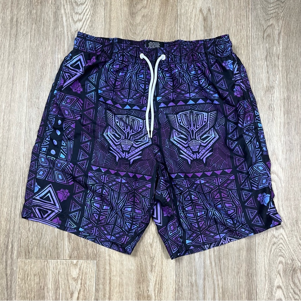 Marvel Black Panther Swim Shorts Men’s Small
